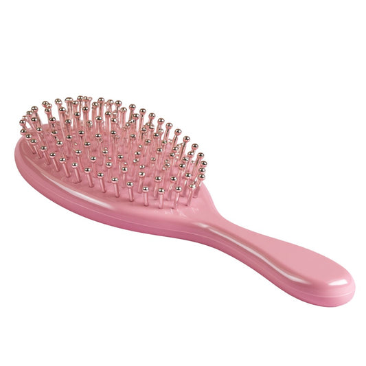 Melvura Curved Vented Detangling Hair Brush - Sakura Pink